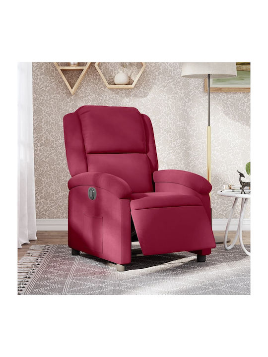 Relax Armchair with Footstool Bordeaux 71x86.5x99.5cm