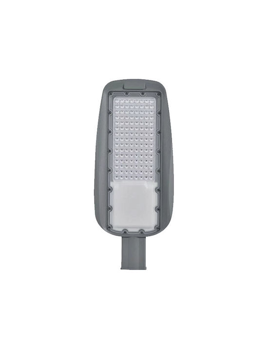 Elmark Prague Outdoor Floor Lamp LED Road 100W with Cold White Light IP65 Gray