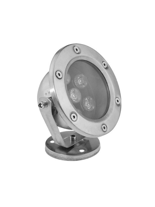 Elmark Outdoor Floor Lamp LED Projector for Exterior Space 6W RGB IP68 Gray