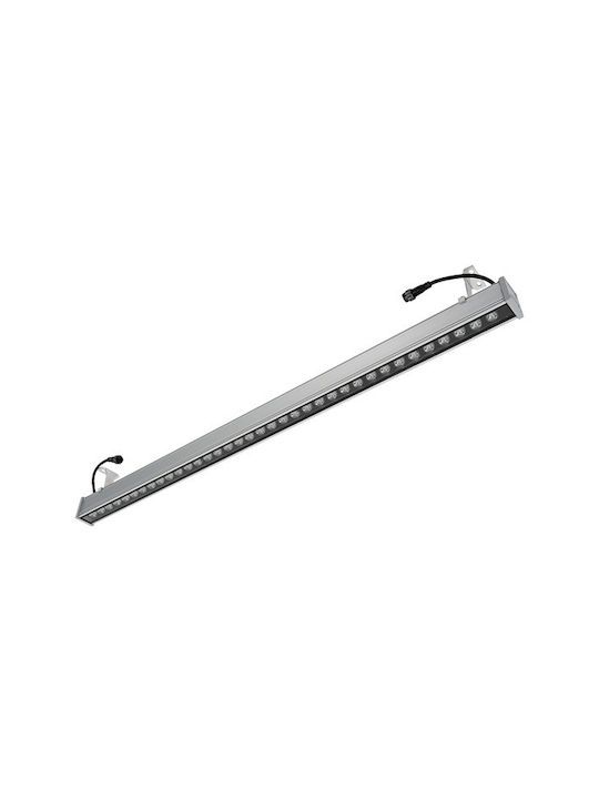 Elmark Outdoor Floor Lamp LED for Exterior Space 36W with Natural White Light IP65 Silver