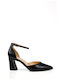 Ligglo Leder Pumps mit Riemchen Schwarz