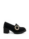 Ligglo Suede Pantofi cu toc Negre