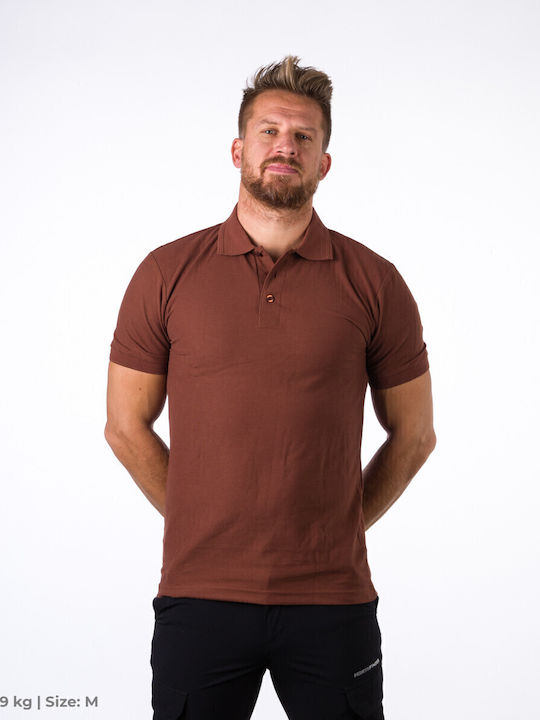 Northfinder Polo Herrenbluse Kurzarm Braune