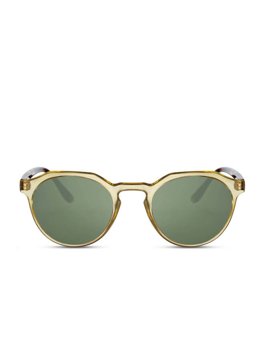 LimeShade Sunglasses with Yellow Plastic Frame and Green Lens LS6352