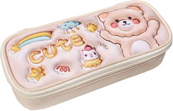 Graffiti Beige Pencil Case