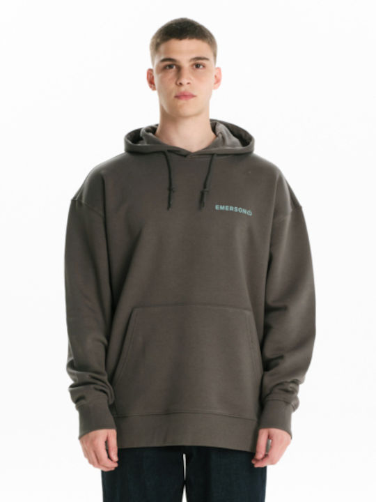 Emerson Sweatshirt Fleece with Hood Green