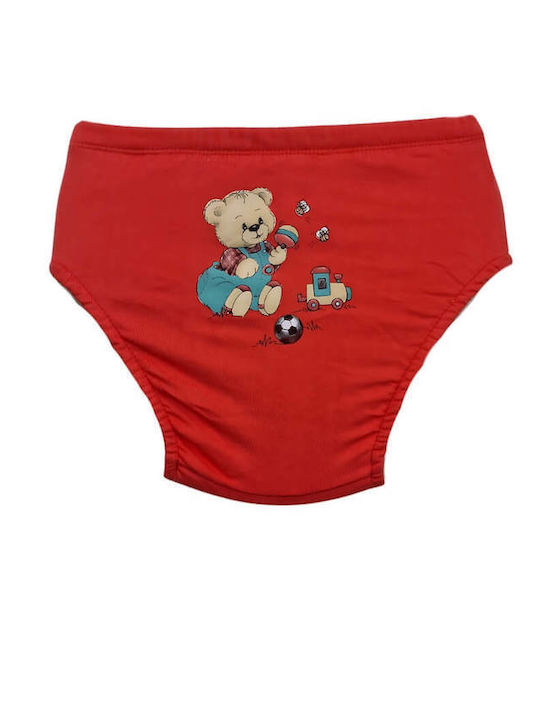 Poopes Kids' Brief Coral