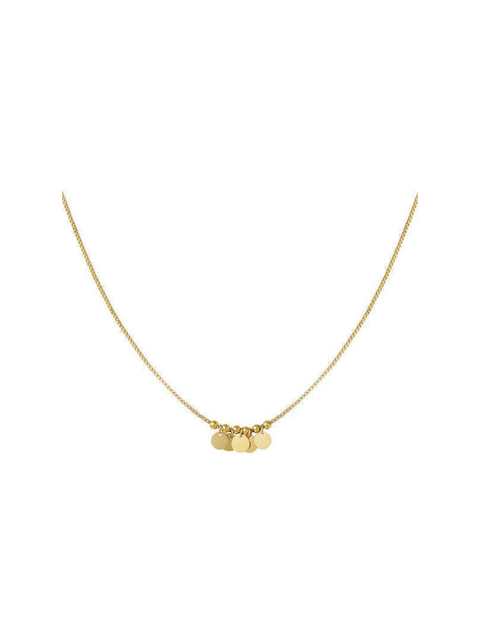 Luminal Necklace from Gold Plated Steel