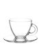Max Home Φλιτζάνι Cappuccino Γυάλινο Διάφανο 225ml