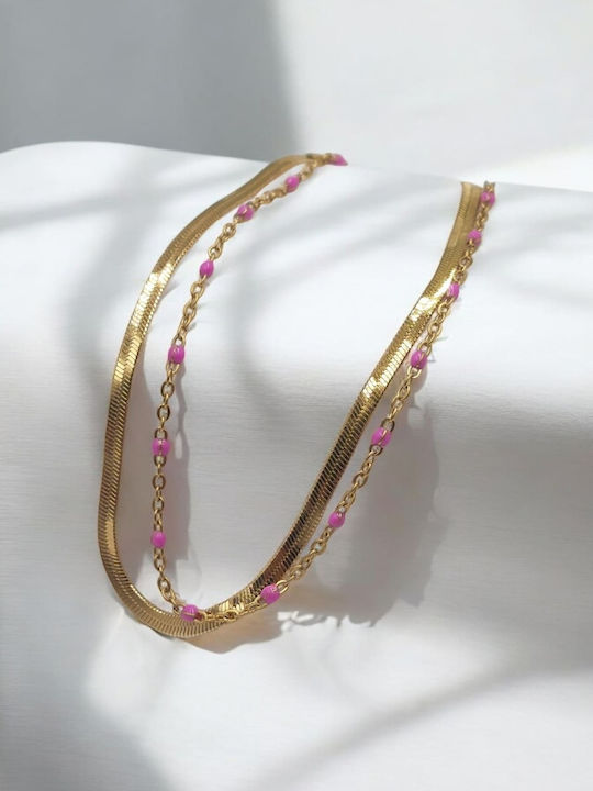 Vergoldete Stahl Fußarmband
