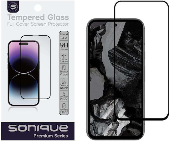 Hardy Glass Sonique Premium Series HD Full Cover 9H Google Pixel 8a 5G Black