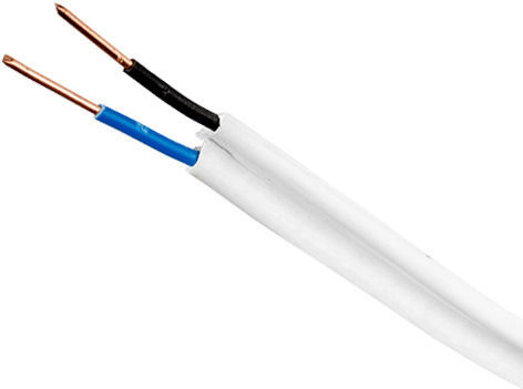 Elmark Power Cord with Diameter 2x1mm² in White Color 1m 1pcs