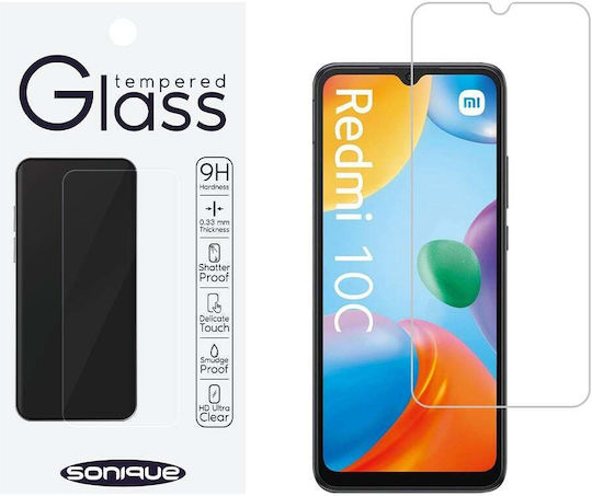 Hardy Glass Sonique Premium Series HD 9H Compatible with Xiaomi Redmi 10C Redmi 12C Poco C40 Poco C55