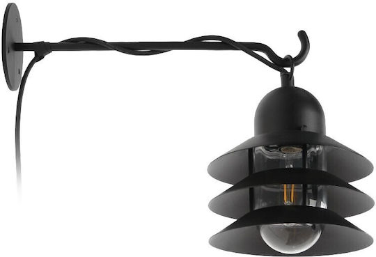 VK Lighting Επιτοίχιο Εξωτερικό Φωτιστικό Καπέλου E27 IP44