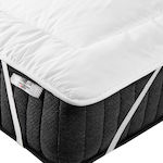 Beliani Mattress Topper Single Microfiber 90x200cm