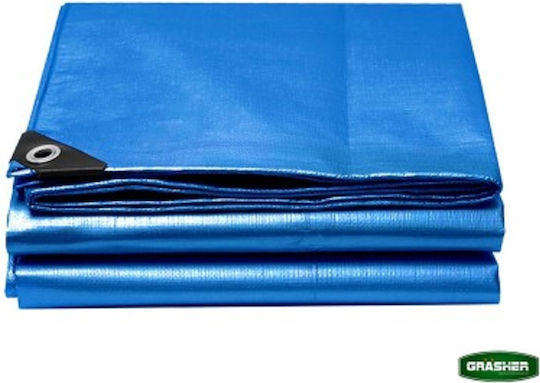 Grasher Waterproof Tarpaulin 120gr/m² 8x5m. Light Type Blue