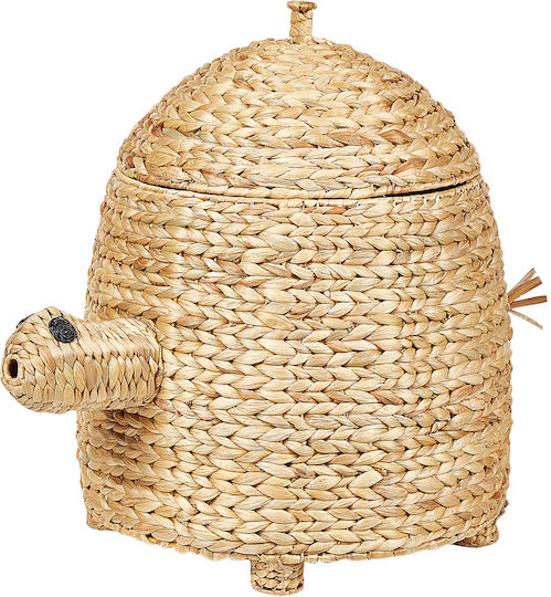 Beliani Kinder-Aufbewahrungskorb aus Stroh Beige