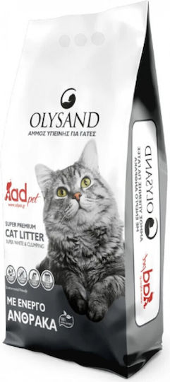 Olysand Olysand Active Carbon Бентонитен котешки пясък 10лт