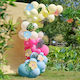 Latex Balloon Arrangement Hibiscus & Tropical Leaves