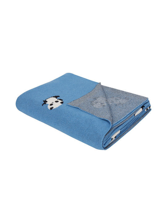 Beliani Κουβέρτα Blue 130x170εκ.
