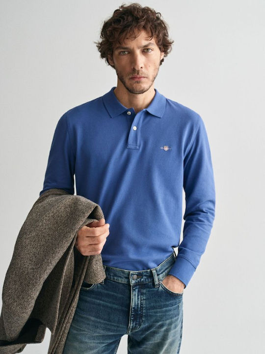 Gant Shield Pique Rugger Polo Μπλούζα Μακρυμάνι...