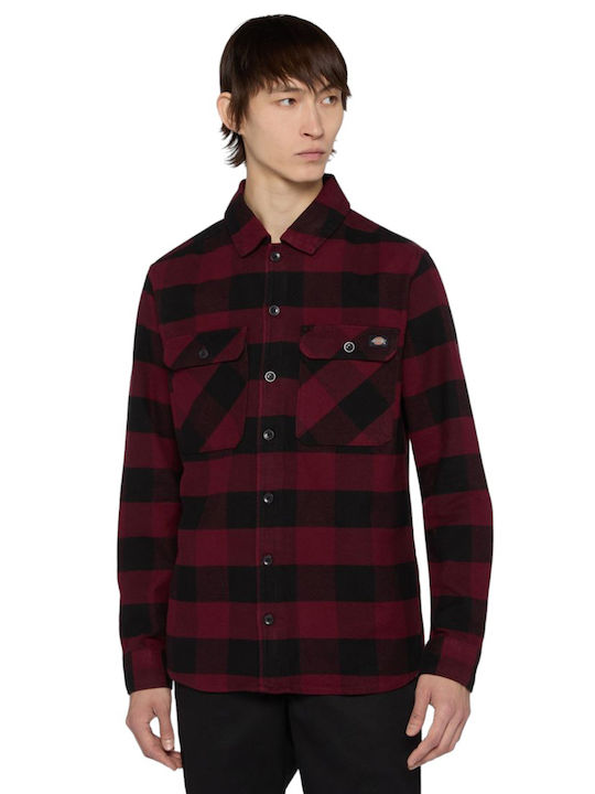 Dickies Sacramento Shirt Men's Shirt Long Sleeve Zinfandel