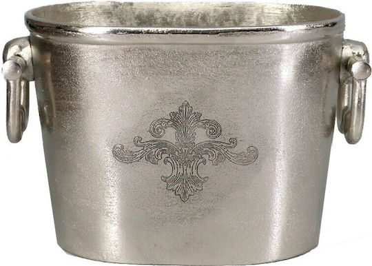 Einfache Champagners Aluminium mit Abmessungen 35x20x22cm Oval mit Design