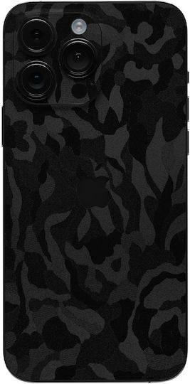 Protective Back Sticker Skin Apple iPhone 15 Pro Gams Premium Vinyl Skin Back Plate Camo Black Gams-vnl-skin-cb-001-076
