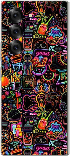 Protective Back Sticker Skin for Samsung Galaxy Z Fold6 Gams Premium Vinyl Skin Back Plate 3D Neon Gams-vnl-skin-3dn-002-210