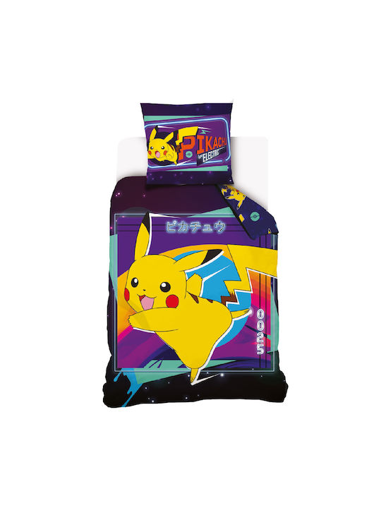 Darymex Set Kids Duvet Cover Single with Pillowcase Cotton Multicolored 140x200cm