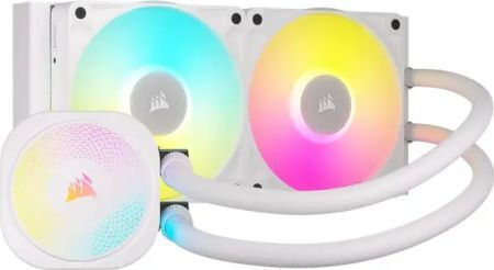 Corsair ICUE Link Titan 240 RX RGB Water Cooling AIO CPU with 2 120mm White Fans