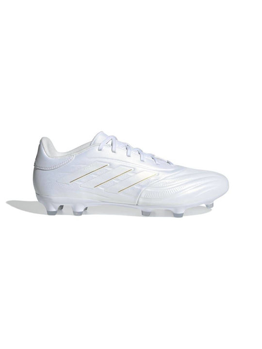 Adidas FG Low Football Shoes with Cleats White