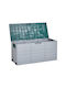 Beliani Outdoor Storage Box Locarno Plastic 245lt Green L112xW50xH53cm