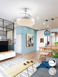 35cm Ceiling Fan with Light Fixture White 168304D 35cm Ceiling Fan with Light Fixture White 168304D