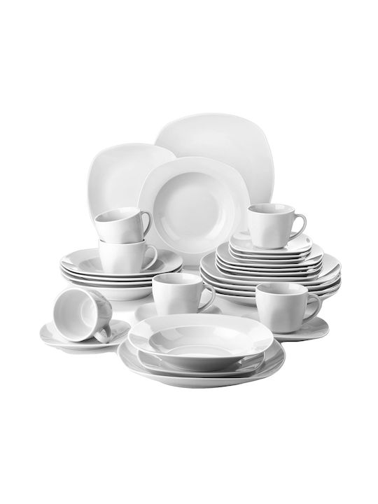 Set de Farfurii Ceramic Alb 20buc 6152900226241