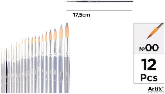 Mp Professional Round Synthetic Brush No.00 Pp344-03