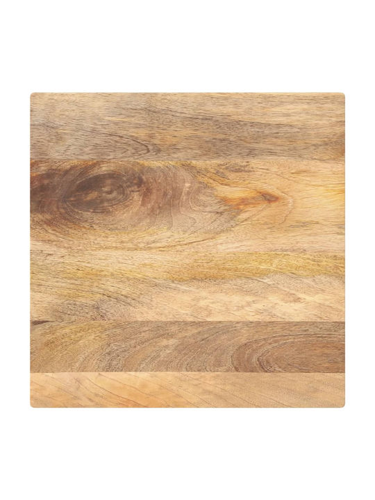 vidaXL Pătrată Suprafața mesei din Lemn Masiv Mango - Brown 60x60x2.5cm 371466 1buc