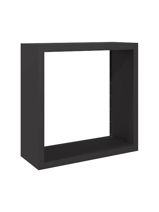 vidaXL Metallic Shelf Wood Storage 100x40x100cm...