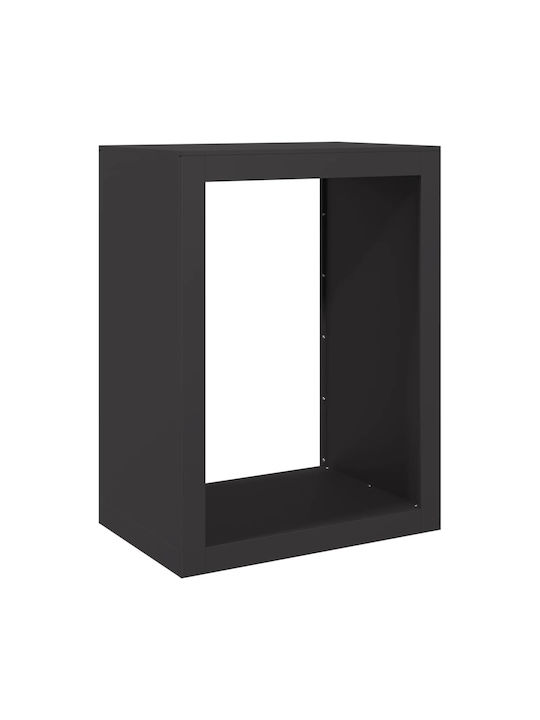 vidaXL Metallisch Regal Holzlagerung 60x40x80cm