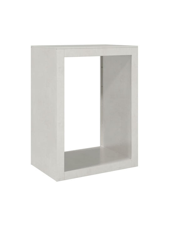 vidaXL Μεταλλικό Ράφι Αποθήκευσης Ξύλων 60x40x8...