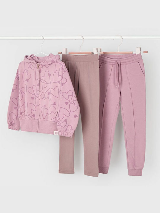 Mayoral Copilăresc Pantalon de Trening Rose 3buc