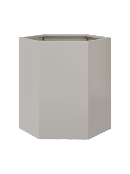 vidaXL Planter Box 46x45cm Silver 851116