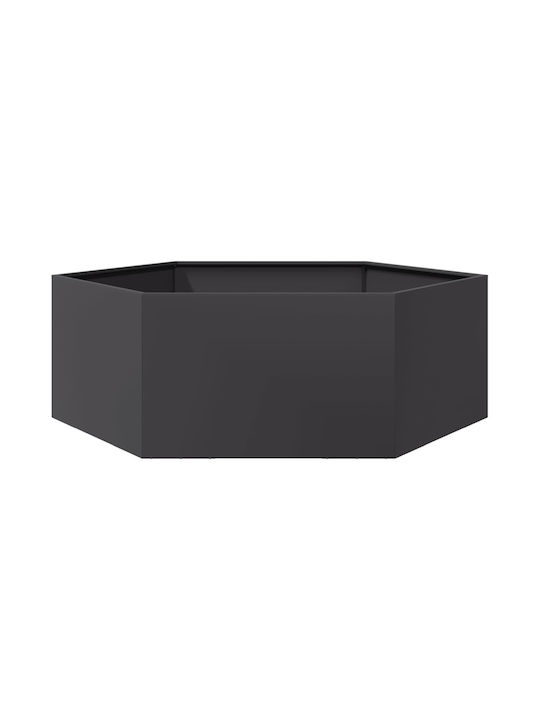 vidaXL Кутия за саксии Метал Dark 138x120x45см.