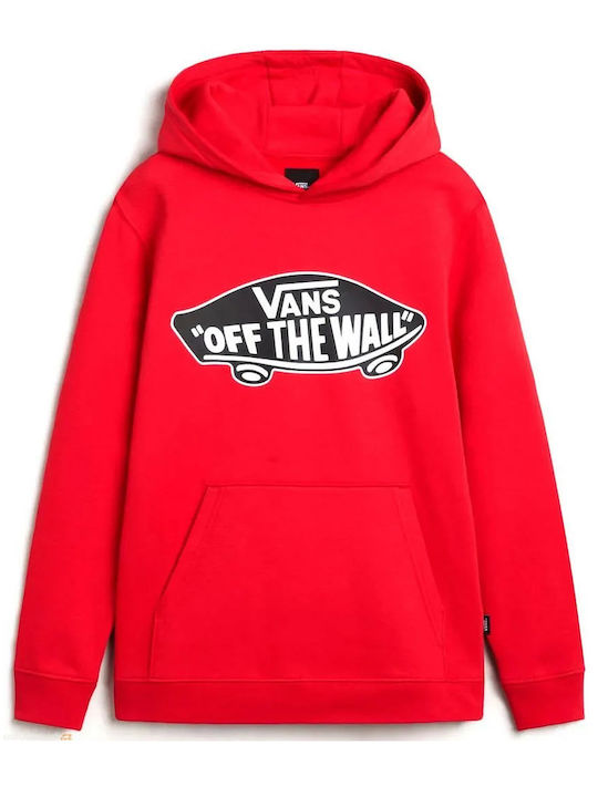 Vans Kids Fleece Sweatshirt with Hood Red