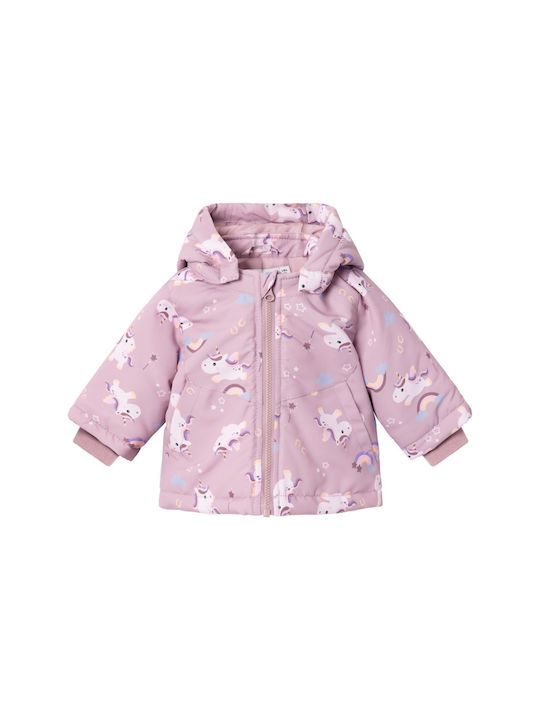 Name It Kids Casual Jacket with Hood Pink