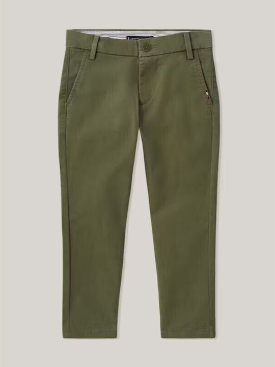 Tommy Hilfiger Παιδικό Παντελόνι Chino Χακί