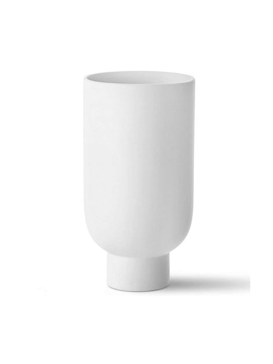 Aberto Design Διακοσμητικό Βάζο Keramik Weiß 13x13x29cm 1Stück