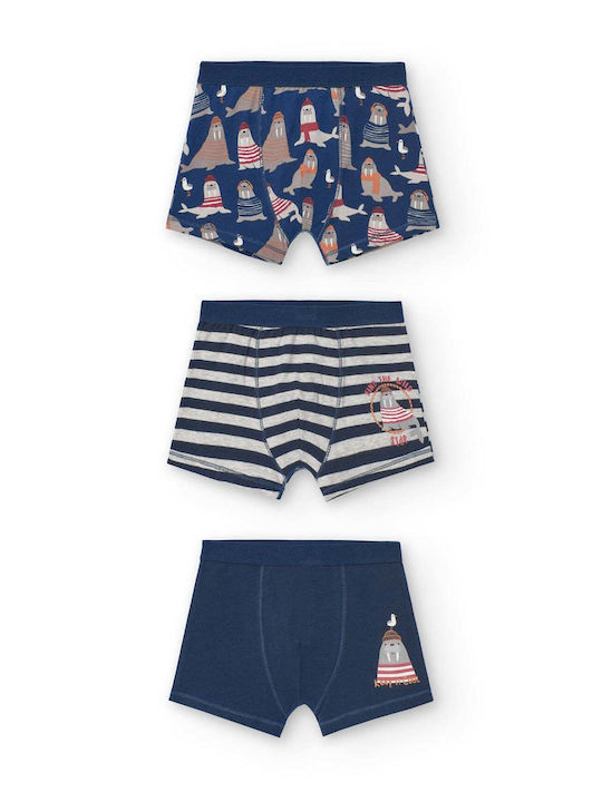 Boboli Set boxeri pentru copii Blue 3buc
