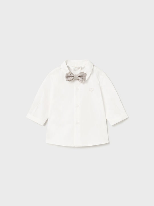 Mayoral Kids Shirt Ecru