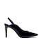 Carrano Leather Navy Blue Heels